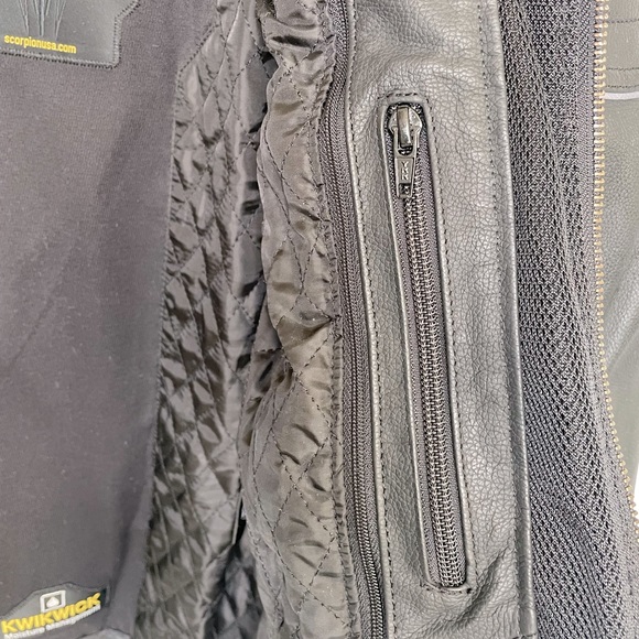 Scorpion Exo Motorcycle Leather Jacket~Armor Liner - Picture 6 of 7